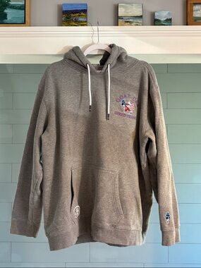 GOAT USA Grey Shred Team Pullover Hoodie - Men's Casual Sweatshirt